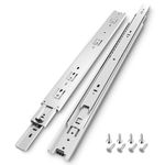 AOLISHENG Drawer Runners Drawer Slides 300mm 45kg Load Capacity Heavy Duty Draw Sliders Full Extension Ball Bearing Kitchen Cabinet Draw Runners Replacement Rails Side Mount, Silver 1 Pair