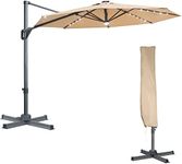 Blissun 10ft Offset Umbrella with 3