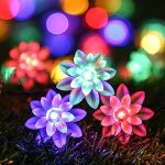 LIGHTSKART 50LED 7.5M Lotus Flowers String Lights for Home Diwali Christmas Tree Ganpati Festival Indoor Decoration Lights (Multicolor)