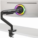 Premium Ultrawide Monitor Arm 49" - for Samsung Odyssey G9 Monitor Arm, Heavy Duty Monitor Arm, Curved Ultrawide Monitor Mount, Vesa Bracket Up to 49 Inch, Adjustable Height, Max VESA 100x100, Black