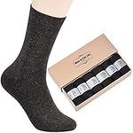 Pack of 6 Mens Socks Wool Socks for Men Casual Dress Socks Soft and Comfortable Breathable Size 6-12