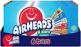 Airheads Candy, Assorted Fruit Flavors, Movie Theater Box, Individually Wrapped Full Size Bars, Non Melting, 6 Bars per Theater Box, Box of 12 Theater Boxes