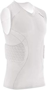 CHAMPRO Tri Gear Polyester/Spandex Padded Shirt, Adult Small, White