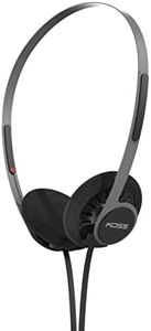 Koss KPH40 Utility On-Ear Headphones, Detachable Interchangeable Cord System, Ultra Lightweight Design (Stealth Black)