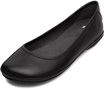 Camper Women's Right Nina K200387 Ballet Flat, Black, 36 EU/6 M US