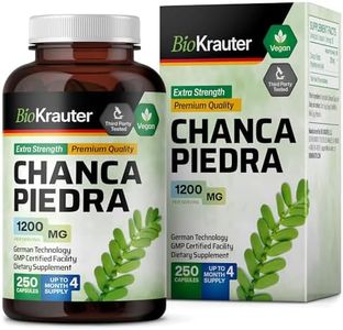 MH RESEARCH Stone Breaker Capsules - Organic Chanca Piedra Food Supplement to Support Kidney Health - Natural Renal Cleanser & Dissolver - Non-GMO, Vegan Herbal Formula - 1600 mg, 100 Pills per Bottle