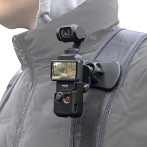 SUREWO Support de sangle de sac à dos rotatif à 360°, support à clip rapide avec cadre extensible, compatible avec DJI Osmo Pocket 3