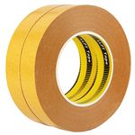 LLPT Double Sided Woodworking Tape 2 Pack 1 Inch x 36 Yards Each Roll Double Face Turner Tape for CNC and Wood Template Removable Residue Free (WT265)