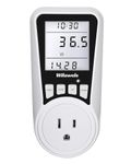 WILAWELS Watt Meter, Power Meter, Auto Cost Calculator with Backlight, Kilowatt Wattage, Electricity Usage Monitor, Energy Consumption, Kill a Watt, 7 Modes Display, W02WM05