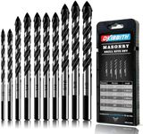 10-Piece Masonry Drill Bit Set for 