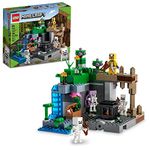 LEGO Minecraft The Skeleton Dungeon Building Toy Set, Halloween Minecraft Toy for Boys and Girls Ages 8 and Up, Toy for Kids with Mobs, Figures and 3 Buildable Biomes, 21189