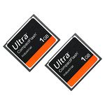 1GB Ultra Compact Flash Memory Card Industrial CF Card for SLR Camera Card 1GB (2 Pack)