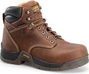 Carolina Bruno Lo 6" Composite Toe Waterproof Work Boots for Men - Cushion Insole, AG7 Footbed, and Oil- and Slip-Resistant Rubber Outsole, EH-Rated, Brown - 14 D