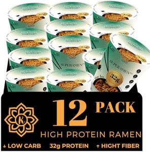 KLDSCP Black Garlic "Chicken" Ramen, 100% Plant Based, Keto Friendly, Low Carb, High Protein, Packaged Noodle Meal Kit, Ready to Eat (12 Pack)