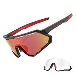 ROCKBROS Mountain Bike Glasses for Men Cycling Glasses with Interchangeable Polarized + Photochromic Lenses Sport Sunglasses