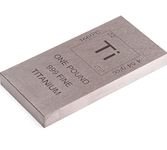 AVIATION METAL & ALLOYS Titanium Bar - 1lb Laser Engraved .999 Pure Bullion Bar Chemistry Element Design For Collectible, Research, Experimental Uses (titanium)