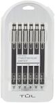 Tuls Mechanical Pencils 0.7 mm Black Barrels w/ Exit28 Bargains Sticker - Pack of 6 Pencils