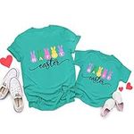 Happy Easter Shirts for Women Kids 