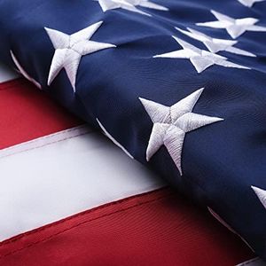 VICDRIA American Flags for Outside 30x50, USA US Flag Heavy Duty Outdoor, Made of 210D Oxford Fabric, Embroidered Stars, Brass Grommets