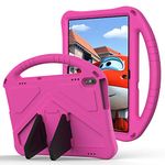 Tading Kids Case for Lenovo Tab M10/P10, Children Friendly EVA Foam Protective Stand Handle Cover Case for Lenovo Tab M10(TB-X605L/X605F) /M10 HD(X505L/X505F) [Not for M10 HD 2nd Gen X306F] - Hot Pink
