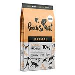 Pooch & Mutt - Primal High Protein Grain Free Dry Dog Food (Regular Sized Kibble), Lamb And Ostrich Flavour, 10kg