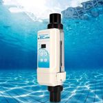 YMAOMAO 12g/H Salt Chlorinator Generator EC12 Salt Water Pool Chlorine Generator System Saltwater Salt Chlorine Generator Systems up to 16,000 Gallons Swimming Pools