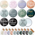 Thyle 30 Sets Employee Appreciation Gifts Inspirational Mini Mirror Bulk Compact Mirror with Thank You Tags Portable Makeup Pocket Purse Mirror for Women Housekeeping Week Gifts Coworker