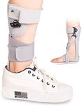 Shuyan Jiao Medical Afo Foot Drop Brace Splint Ankle Foot Orthosis AFO Walking with Shoes or Sleeping for Men Women Stroke Hemiplegia Foot Drop Postural Correction Brace （Medium-Left）