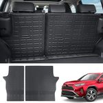 Xipoo Backrest Mat Compatible with 2019-2024 Toyota RAV4 Backrest Mat Trunk Mat Rear Cargo Liner Replacement for 2019-2024 Toyota RAV4 Accessories (Fit 2019-2024 Toyota RAV4, Backrest Mat)