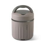 Jaypee Plus Etron Auto Cut Off Electric Lunch Box with 3 Stainless Steel containers 300X3 ml Lunch Box for Office, Travel Easy to Carry Handle Convenience case for Power Cord Food Grade,Mirror Grey