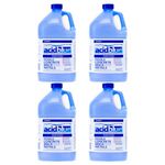 Champion Acid Blue Easy to Use Muriatic Acid for Removal of Stains on Driveways or Garage Floors with Vapor Reduction Technology (4 Pack)