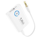 1Mii Bluetooth5.3 Transmitter Receiver, aptXHD Low Latency aptXAdaptive for Audio, Bluetooth Transmitter for TV to Headphones, Wireless Aux Bluetooth Audio Adapter for TV/Speakers/Car/Air/Earphones W