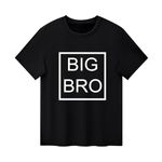 37℃ Big Brother T Shirt Tops Toddler Baby Boy Awesome Big BRO Cotton Short Sleeve Tees Graphic Pullover Clothes Gifts (2-3 Years, C-Black) 2-3T