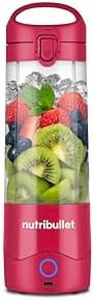 nutribullet Portable Smoothie Maker to Go, 475 ml BPA-Free Cup, Wireless, Rechargeable for 15+ Mixing, Portable Mini Mixer for Mix & Go, Crushes Ice & Fruit, Magenta, NBP003MA