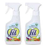 Fit Organic Produce Wash, 12 Oz. Spray, Fruit and Vegetable Wash & Pesticide/Wax Remover (2-(Pack))