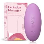 HASDSAGY Lactation Massager 2-in-1 for Breastfeeding, 10 Vibration Modes & 3 Adjustable Heat for Relieve Clogged Ducts & Breast Engorgement, Improve Milk Flow