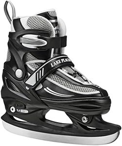 Summit Boy's Adjustable Ice Skate Black/White Medium (1-4)