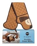 New!! Hot-Dog Oven Mitts Cute Funny Oven Mitts by OTOTO - Gifts for Dog Lovers, Dachshund Dog Themed Gifts, Oven Mitts Dogs, Dog Lover Gifts, Double Oven Mitts Heat Resistant, Kitchen Gadgets (Brown)