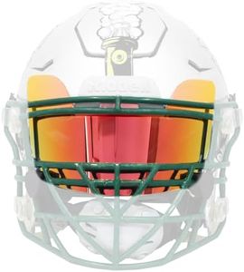 Clear Red Football Visor, Football Helmet Visor for Adults&Youth, Eye Shield Visor with Football Visor Clips, Easy Install Football Visors for Helmet Football Protection Gear