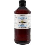 LorAnn Clear Imitation Vanilla Extract 16 Ounce (480ml) - Kosher, Vegan, Sugar-Free, No Corn Syrup, Perfect for Frostings, Cakes, Cookies, Pastries, Economical, Rich, Creamy Flavor, Non-Discoloring