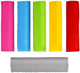 6 Pieces Assorted Colors Ice Pop Sleeves Popsicle Holders Bags, Neoprene Fabric for Anti-freezing Insulation