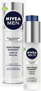NIVEA MEN Soin visage apaisant (1 x 50 ml), soin de jour teinté pour les hommes à la peau sensible et irritée, crème hydratante sans alcool à la vitamine E