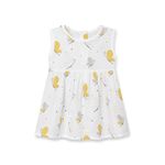 The Boo Boo Club Baby Girls Dress (TBBC-MUS-FRK-01-05_Yellow Butterflies_2 Years-3 Years)