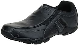 Skechers Men's Diameter Nerves Bike Toe Slip On, Black, 8.5 M US