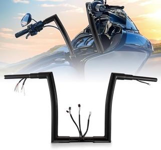 TIGERSGATE Black PREWIRED 16" Rise Ape Hanger Handlebar 1-1/2" Fat Ape for Harley 2016-2023 Road Glide & Road Glide Special & Road Glide Ultra
