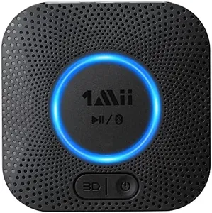 1Mii Bluetooth Receiver, HiFi Wireless Audio Adapter, Bluetooth 5.1 Receiver with 3D Surround aptX HD aptX Low Latency for Home Music Streaming Stereo System B06 Plus