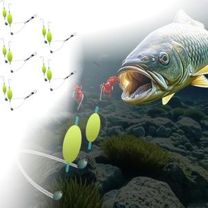 2025 Upgraded Double-Hook Bottom Rig | Floating Fishing Lure for Freshwater & Saltwater | Weedless Bait Setup for Bass, Catfish, Carp | Beginner to Pro 5pcs