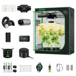 VIVOSUN GIY Smart Grow Tent System 2x4, WiFi-Integrated Grow Tent Kit, with Automate Ventilation and Circulation, Schedule Full Spectrum 200W LED Grow Light, and GrowHub E42A Controller