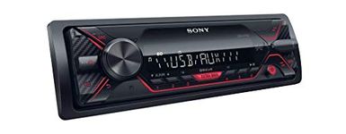 Sony Car Stereo DSX-A110U USB Auxiliary Digital Media Receiver with USB, AUX, FM (Black), Pre Out - 1 x 2V, Output Power - 55W x 4, 10 Band Equalizer