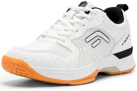 FitVille Wide Womens Pickleball Shoes Extra Wide Tennis Court Shoes for Women Racquet Arch Support Wide Toe Box Badminton Shoes Indoor White/Black